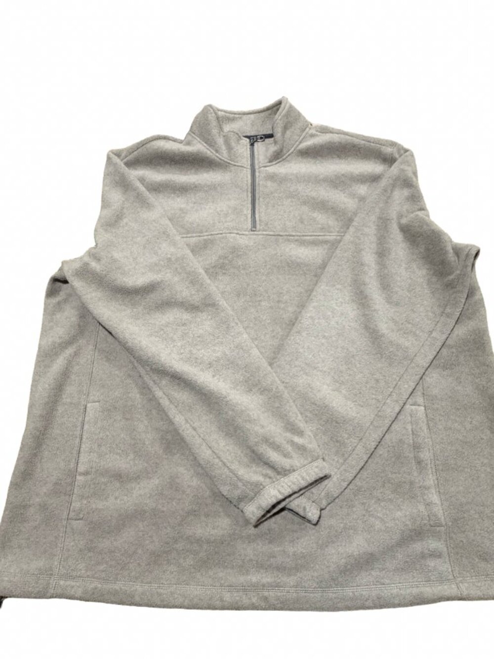 Croft & Barrow 1/4 Zip Fleece Pullover - Mens XXL Heathered Marl Earth Tone